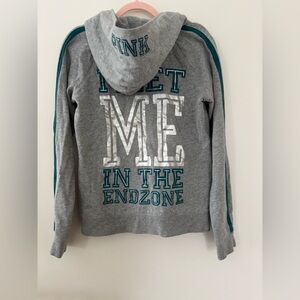 Philadelphia Eagles Pink Victoria’s Secret Hoodie Sweatshirt Medium 2011 V-Neck